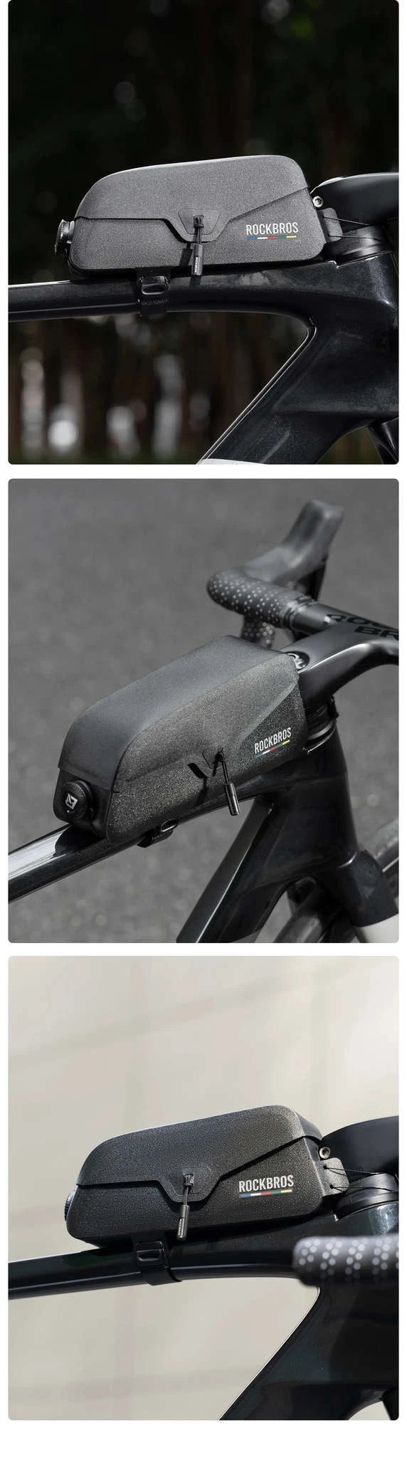 Waterproof Bike Top Tube Bag for Easy Frame Storage-0.6L