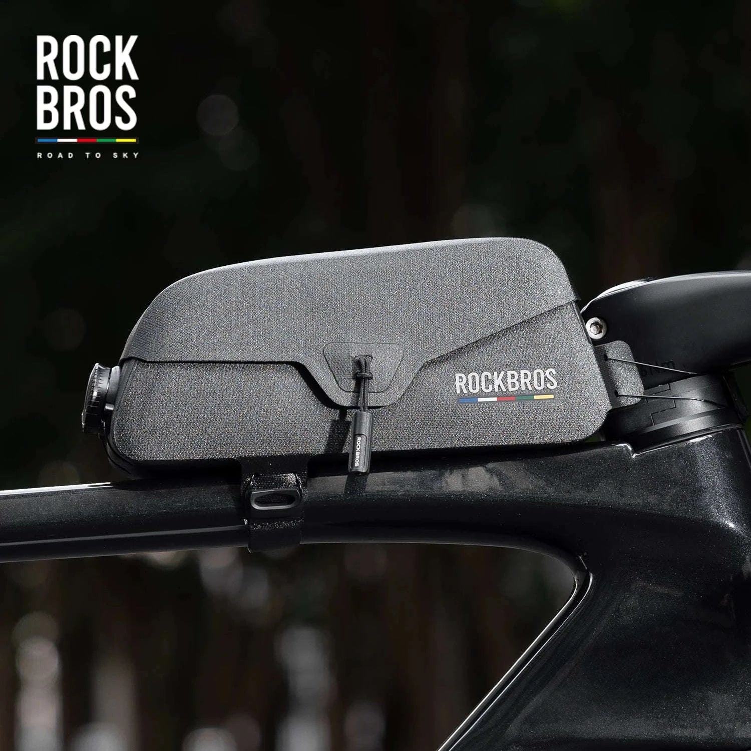 Waterproof Bike Top Tube Bag for Easy Frame Storage-0.6L