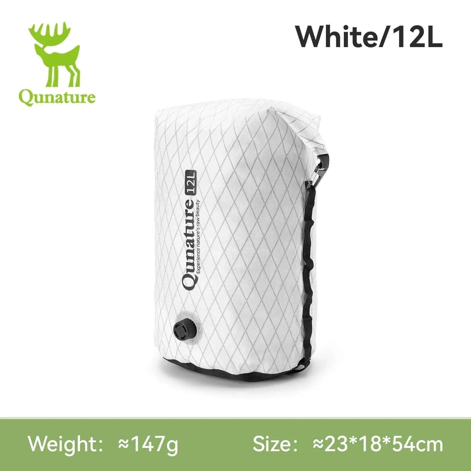 Waterproof Bikepacking Saddle Bag 6L/12L Rack Storage for Cycling-white-12L(only bag)