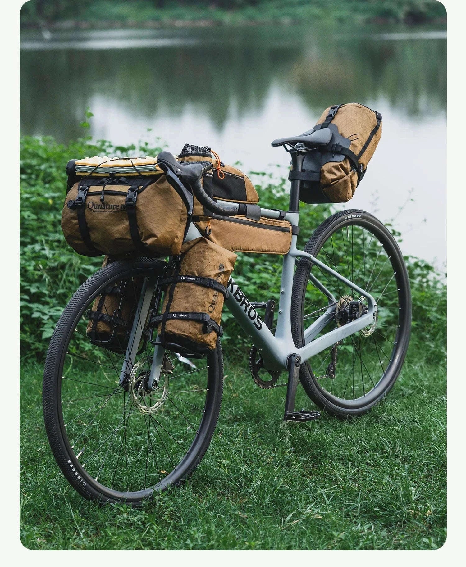 Waterproof Bikepacking Saddle Bag 6L/12L Rack Storage for Cycling-white-12L(only bag)