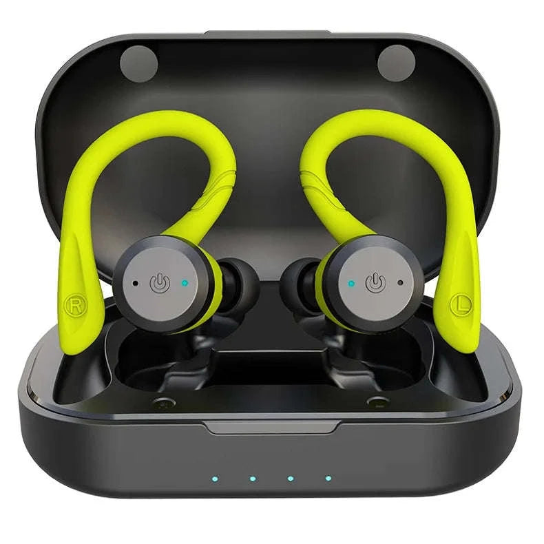 Waterproof Bluetooth 5.0 Sport Earbuds with 20H Playtime & Dual Wear Fit-Pink