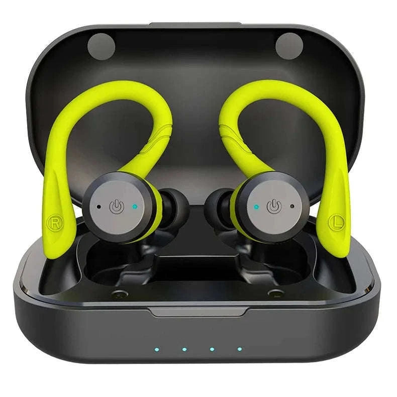 Waterproof Bluetooth 5.0 Sport Earbuds with 20H Playtime & Dual Wear Fit-Pink