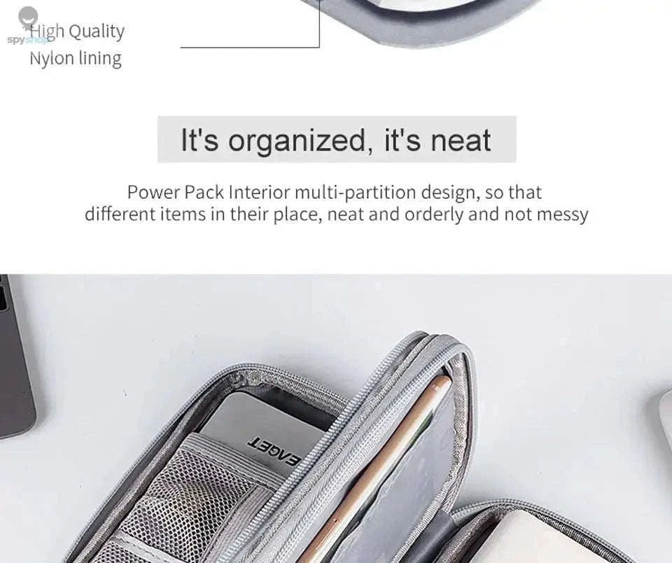 Waterproof Cable Storage Bag for Travel and Everyday Organization-Single Layer 1