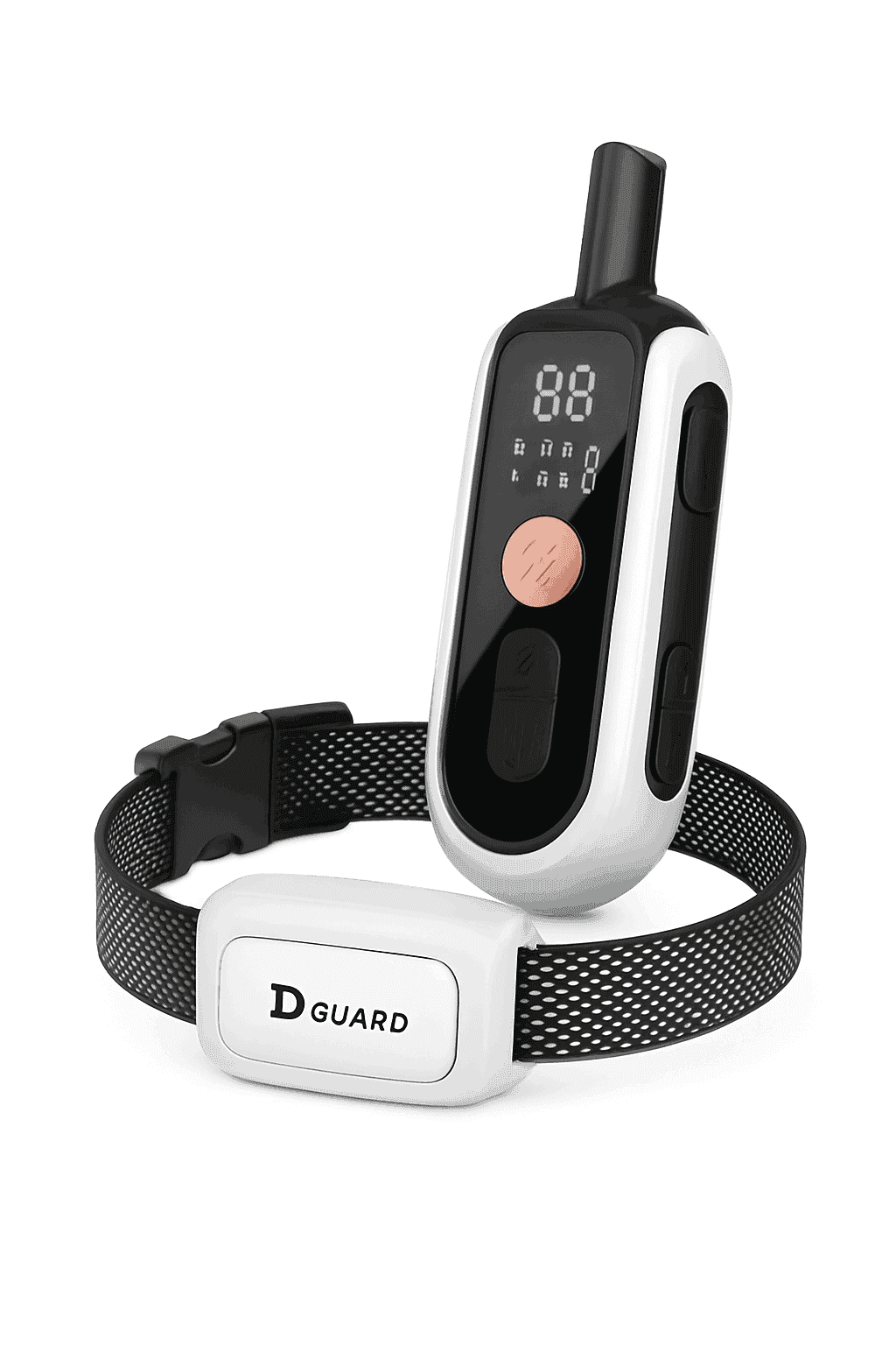 Waterproof Dog Training Collar with Remote Control-518-1-NY-White / USB