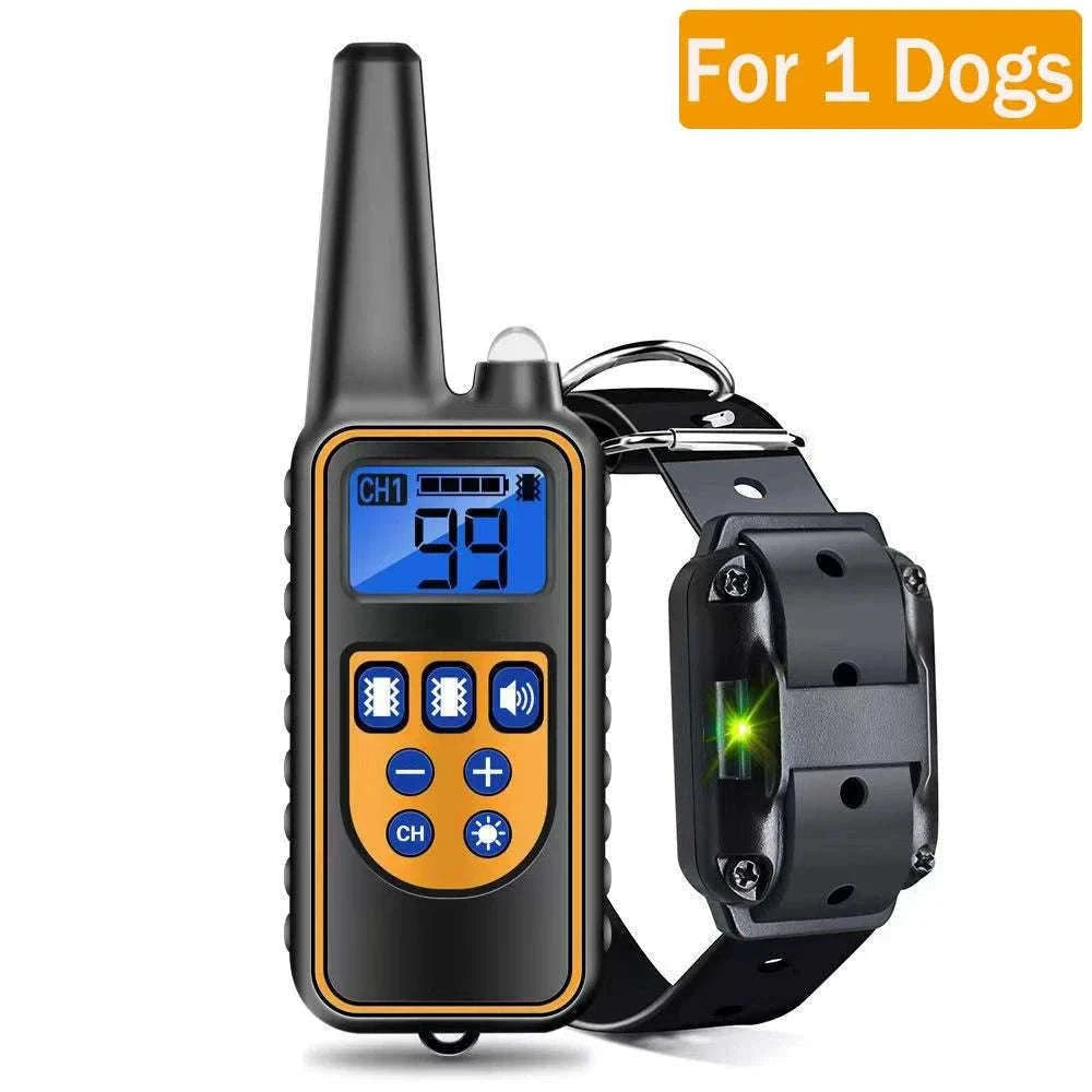 Waterproof Dog Training Collar with Remote, Rechargeable Anti-Bark-For 2 Dogs