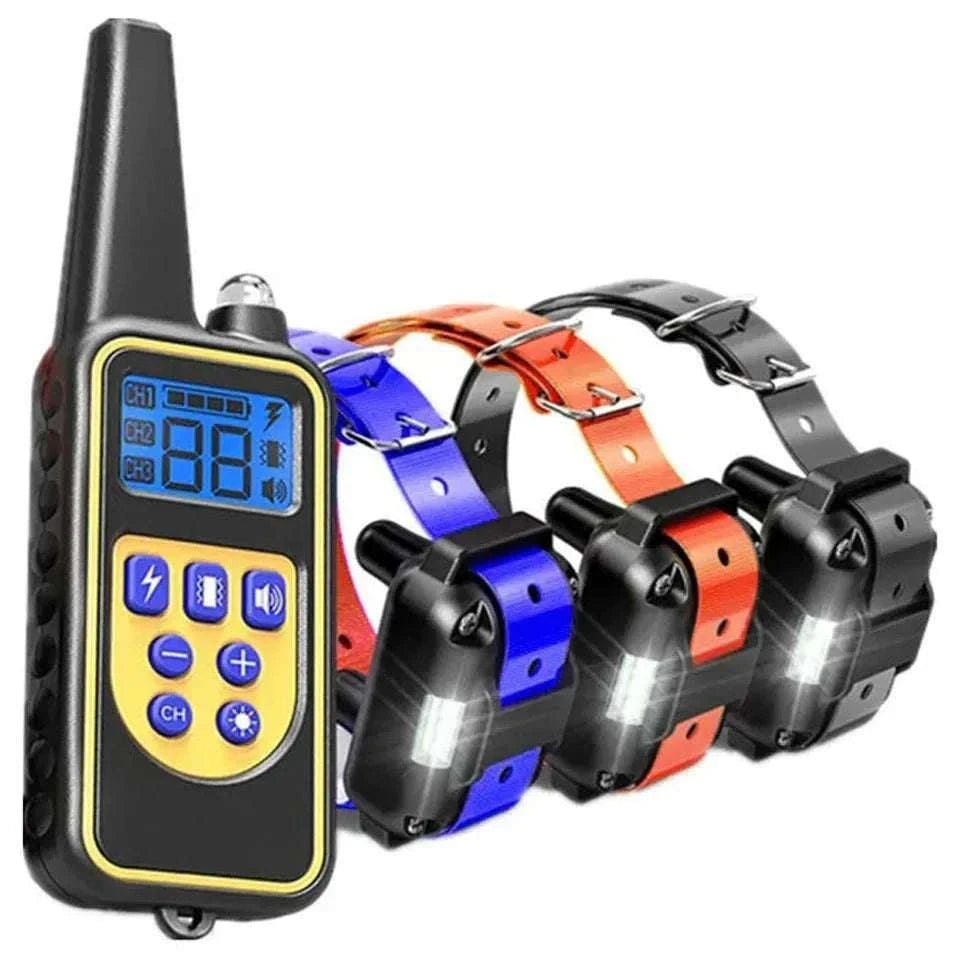 Waterproof Dog Training Collar with Remote, Rechargeable Anti-Bark-For 2 Dogs