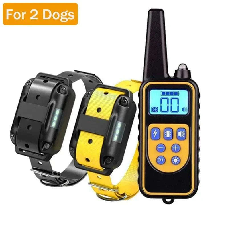 Waterproof Dog Training Collar with Remote, Rechargeable Anti-Bark-For 2 Dogs