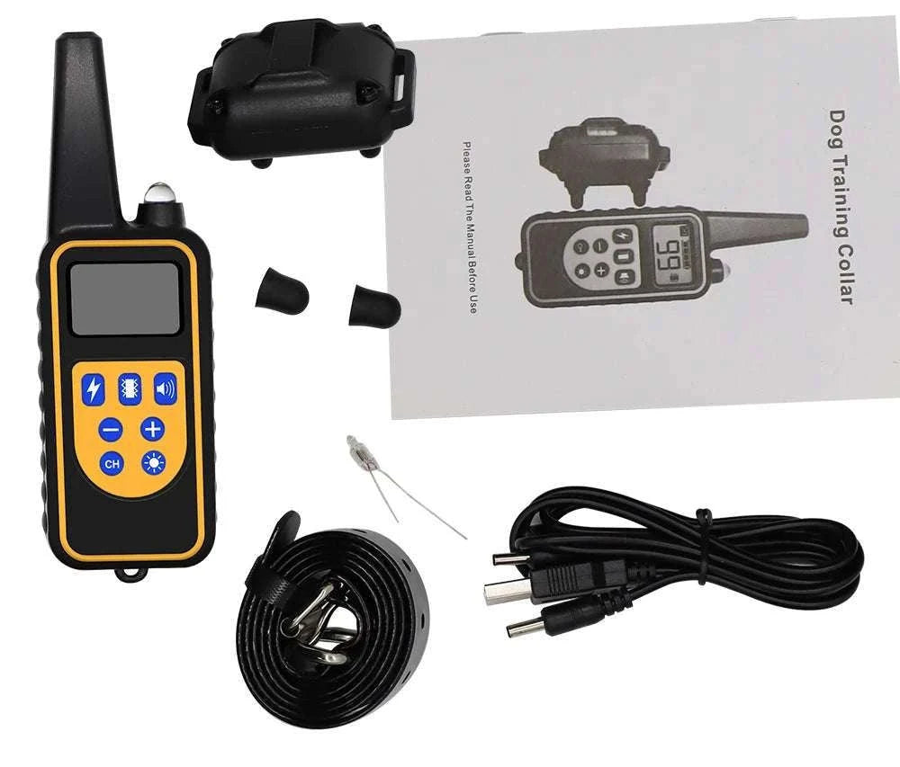 Waterproof Dog Training Collar with Remote, Rechargeable Anti-Bark-For 2 Dogs