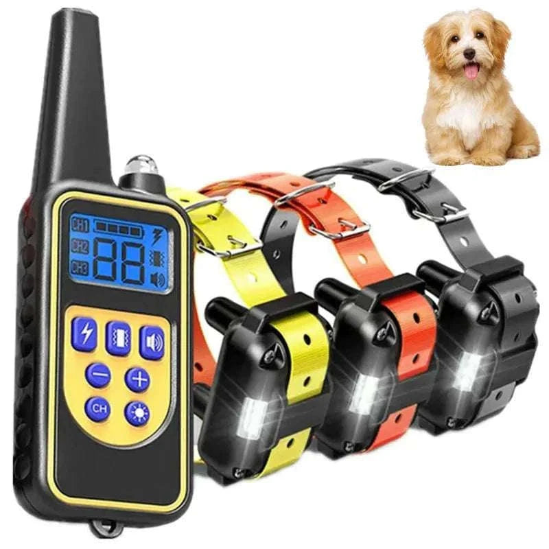 Waterproof Dog Training Collar with Remote, Rechargeable Anti-Bark-For 2 Dogs