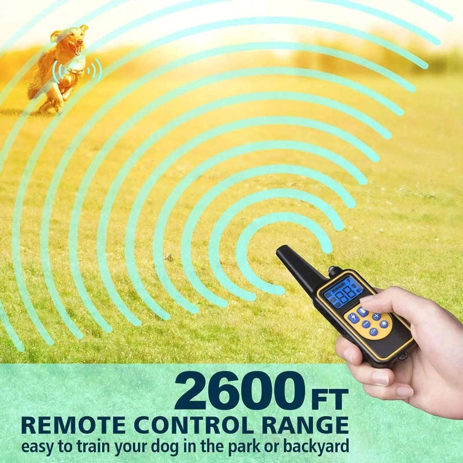 Waterproof Dog Training Collar with Remote, Rechargeable Anti-Bark-For 2 Dogs