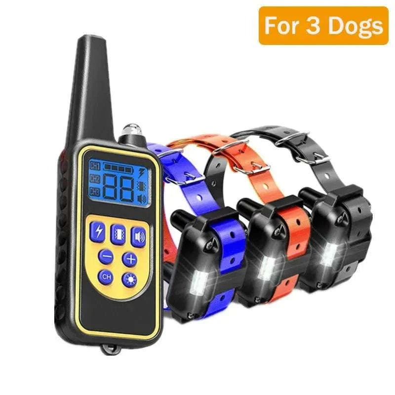 Waterproof Dog Training Collar with Remote, Rechargeable Anti-Bark-For 2 Dogs