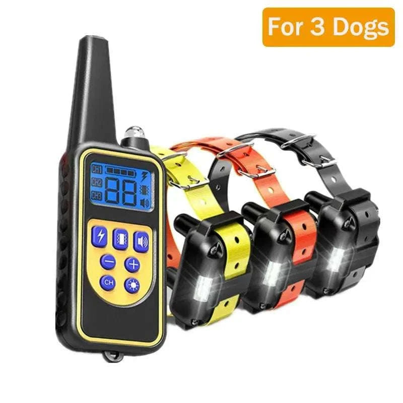 Waterproof Dog Training Collar with Remote, Rechargeable Anti-Bark-For 2 Dogs