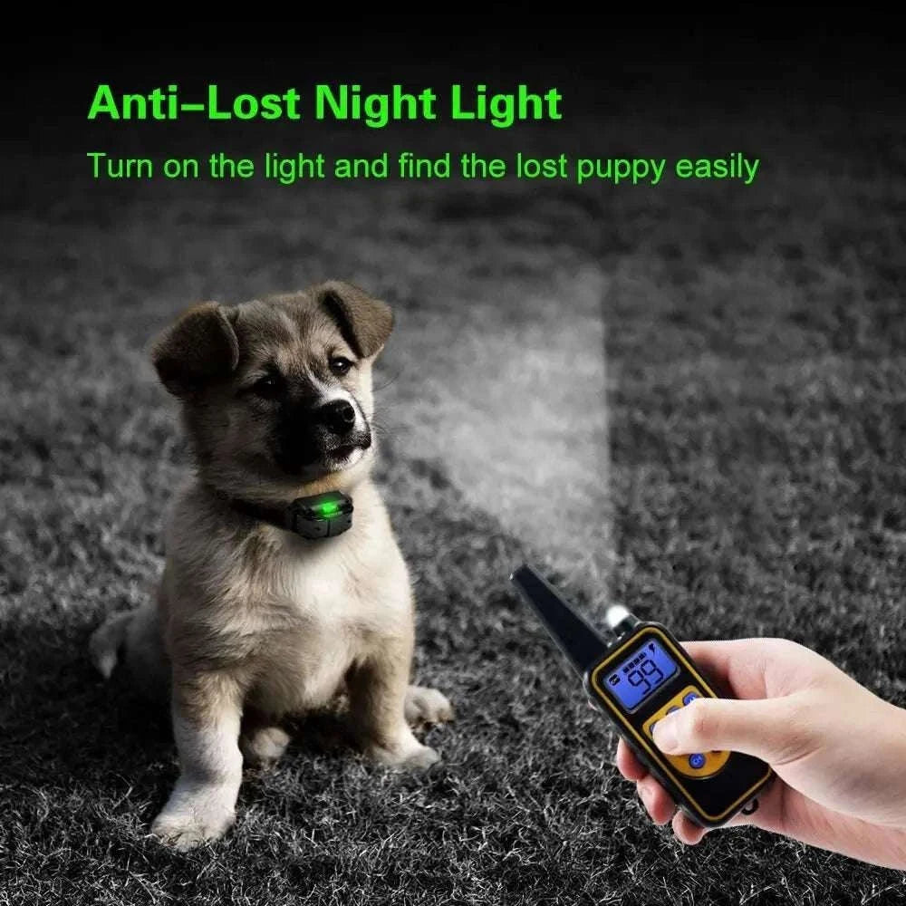 Waterproof Dog Training Collar with Remote, Rechargeable Anti-Bark-For 2 Dogs