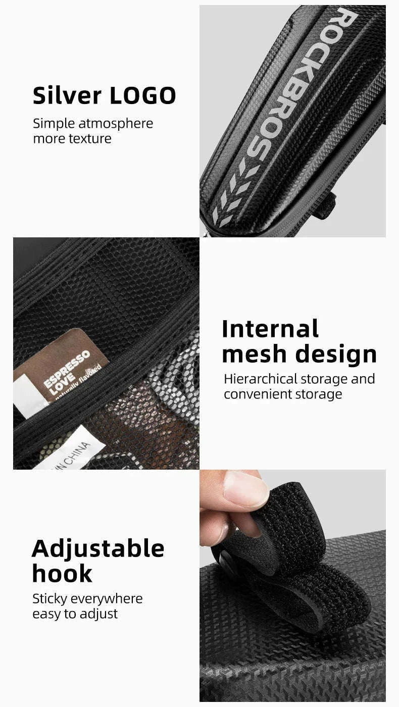 Waterproof Front Frame Bike Bag for MTB and Road Bikes-B62-1