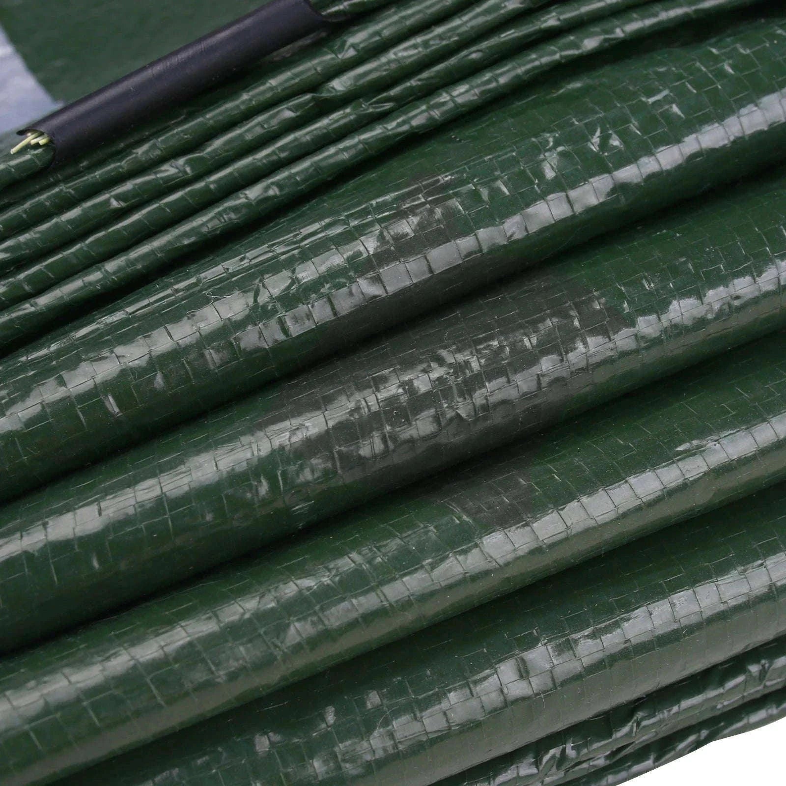 Waterproof Heavy Duty Tarpaulin Outdoor Cover-Green and Ropes / 3x4M