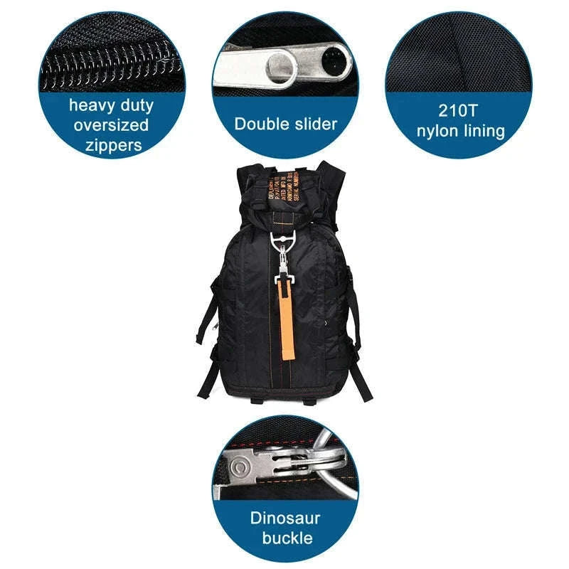 Waterproof Hiking Daypack Backpack for Camping and Travel-OD Green / United States
