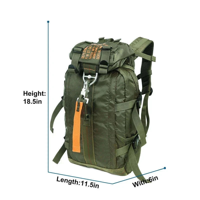 Waterproof Hiking Daypack Backpack for Camping and Travel-OD Green / United States