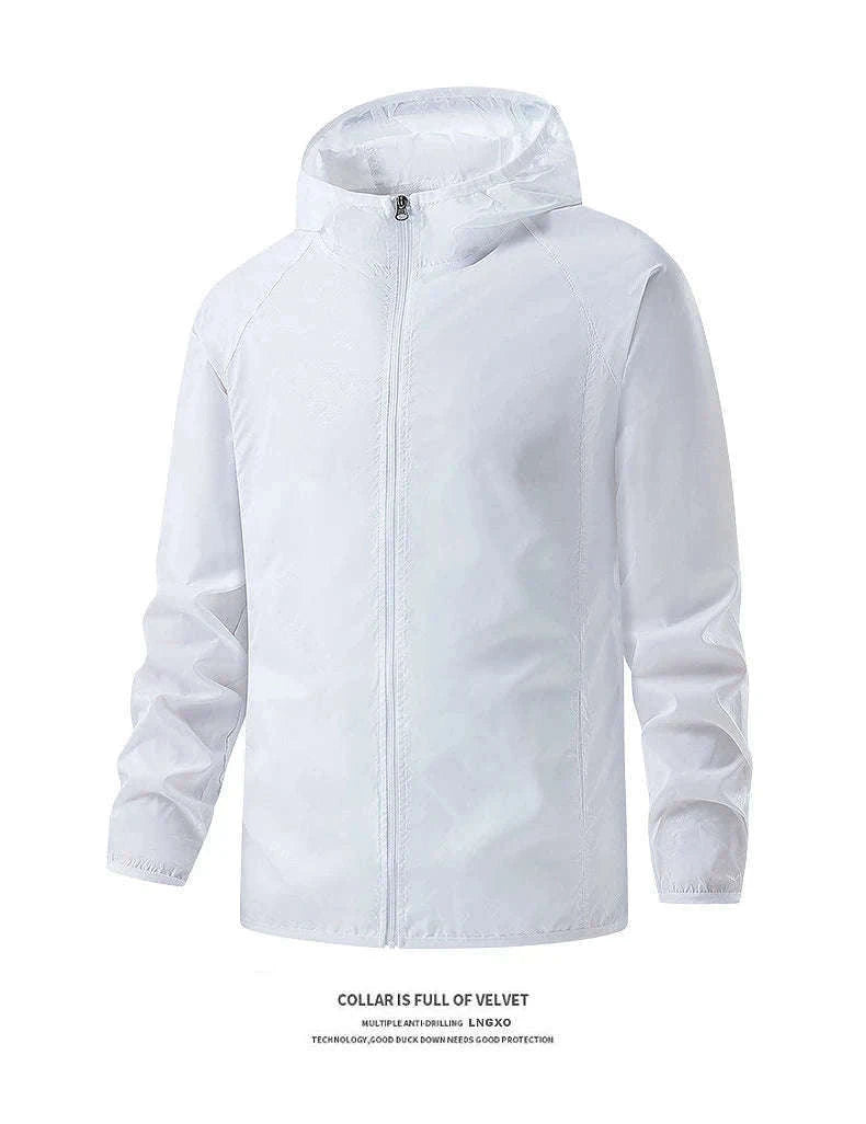 Waterproof Hiking Jacket for Men and Women Sun Protection-Unisex Sky Blue / 4XL