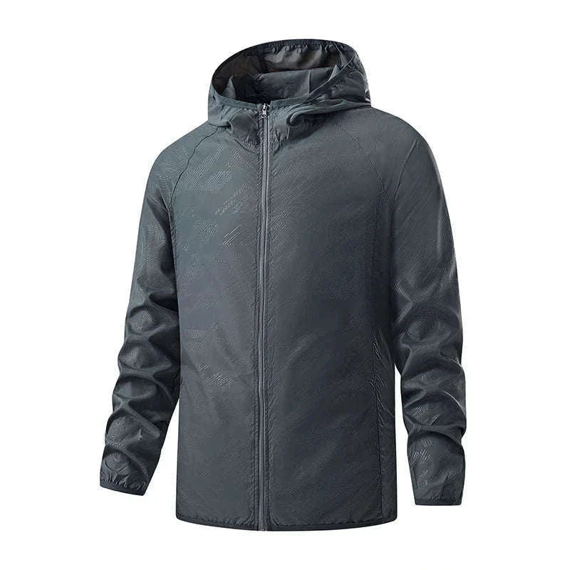 Waterproof Hiking Jacket for Men and Women Sun Protection-Unisex Sky Blue / 4XL