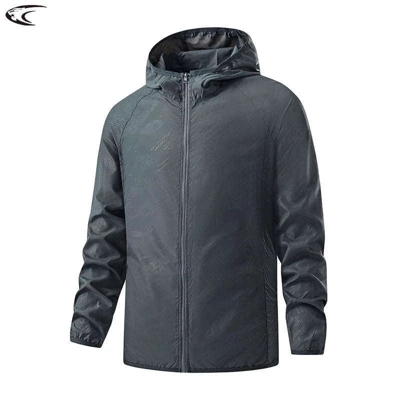 Waterproof Hiking Jacket for Men and Women Sun Protection-Unisex Sky Blue / 4XL