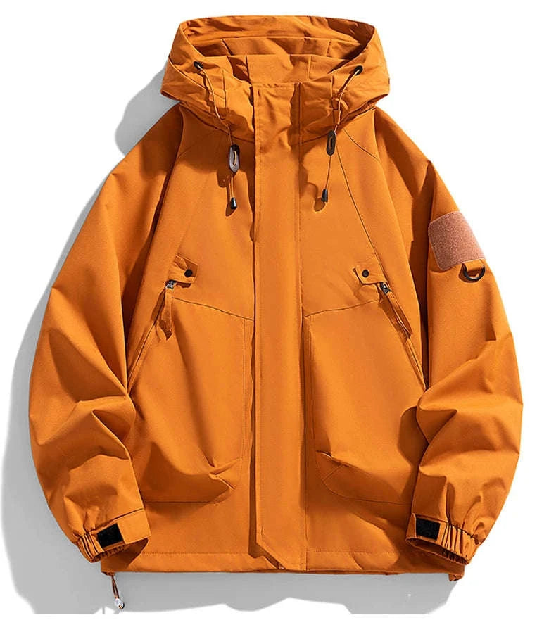 Waterproof Hooded Jacket for Men-2XL / FluorescentGreen / CHINA
