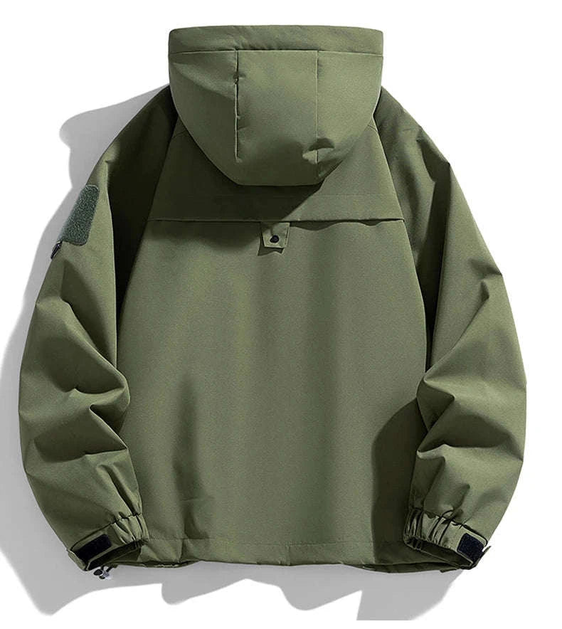 Waterproof Hooded Jacket for Men-2XL / FluorescentGreen / CHINA