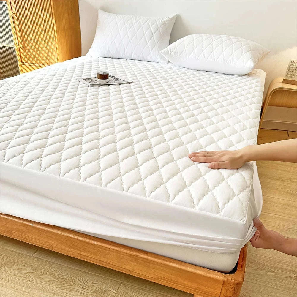 Waterproof Mattress Protector Fitted Sheet for Everyday Clean Sleep-Gray / 150x200x30cm