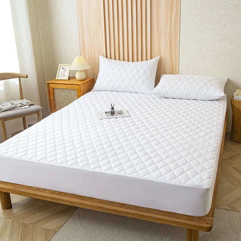 Waterproof Mattress Protector Fitted Sheet for Everyday Clean Sleep-Gray / 150x200x30cm