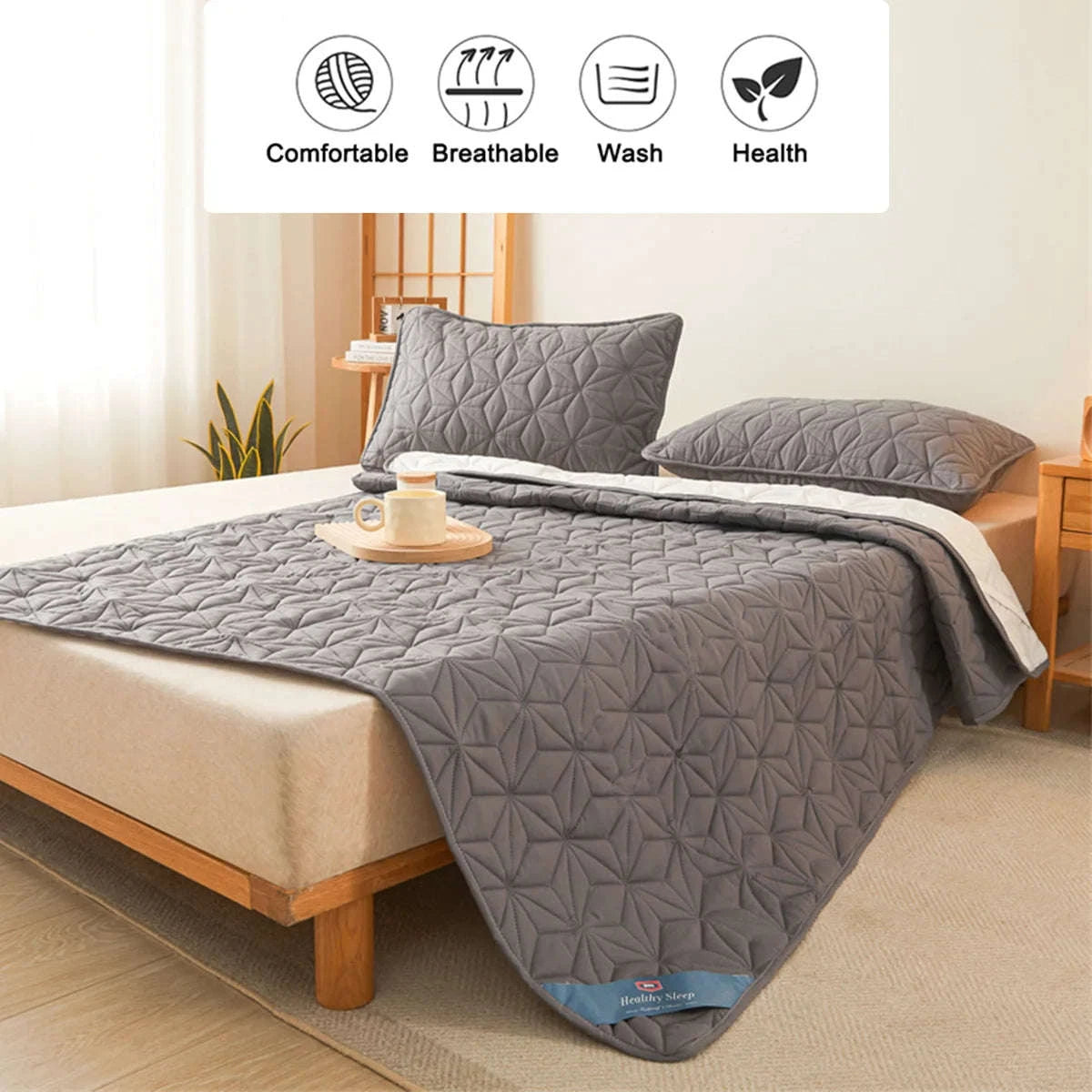 Waterproof Mattress Topper-white / Full 137x190cm