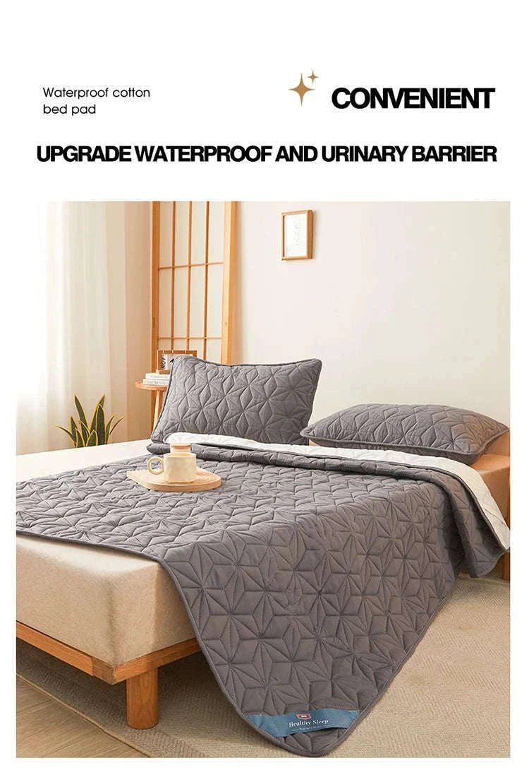 Waterproof Mattress Topper with Quilted Softness-white / Full 137x190cm