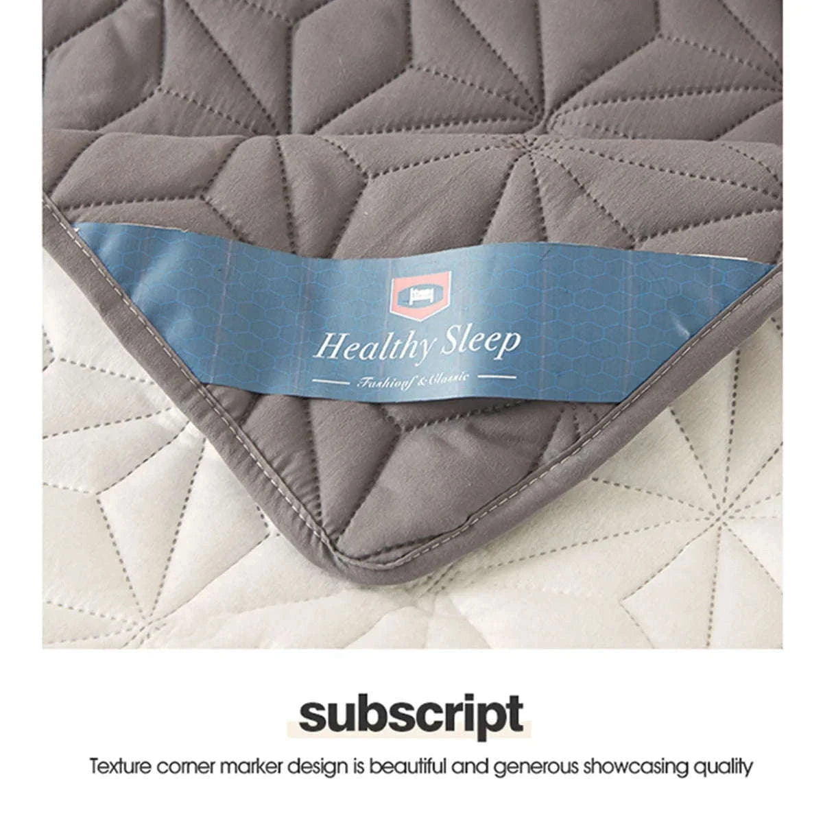 Waterproof Mattress Topper with Quilted Softness-white / Full 137x190cm