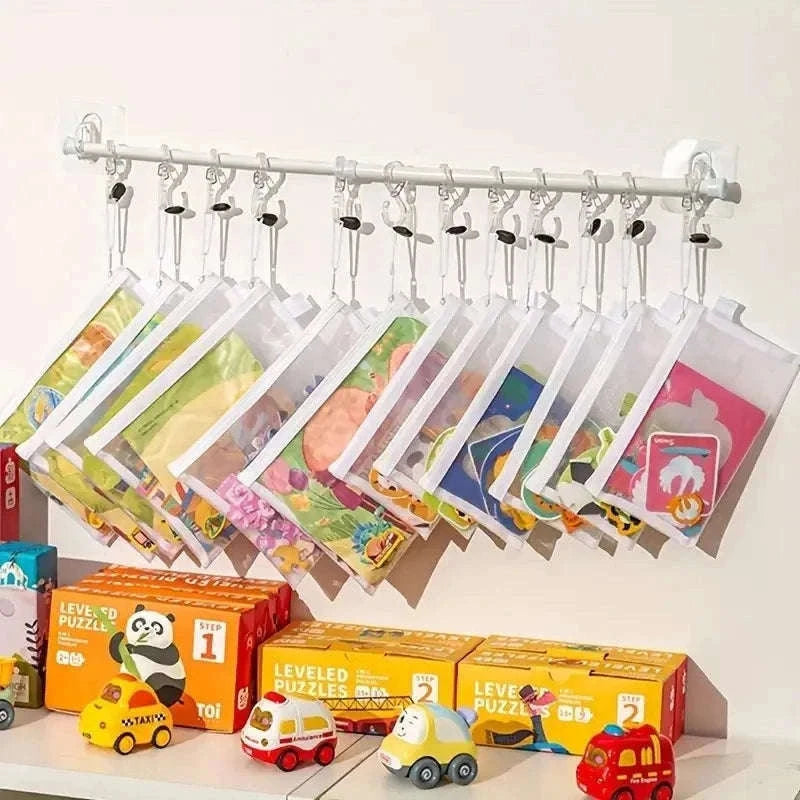 Waterproof Mesh Zipper Pouch Set (5pcs)-5pc-L / China Mainland