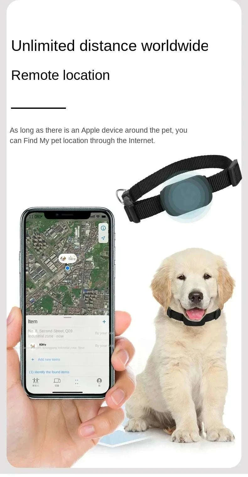 Waterproof Mini Dog GPS Animal Tracking Collar for Cats and Puppies-Blue