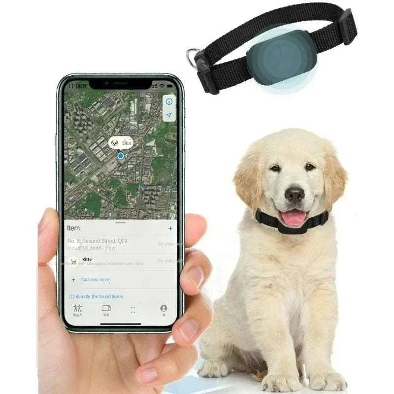 Waterproof Mini Dog GPS Animal Tracking Collar for Cats and Puppies-Blue