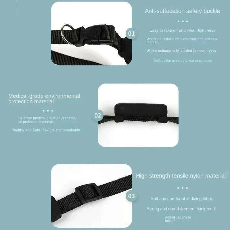 Waterproof Mini GPS Tracking Collar for Cats and Puppies-Blue