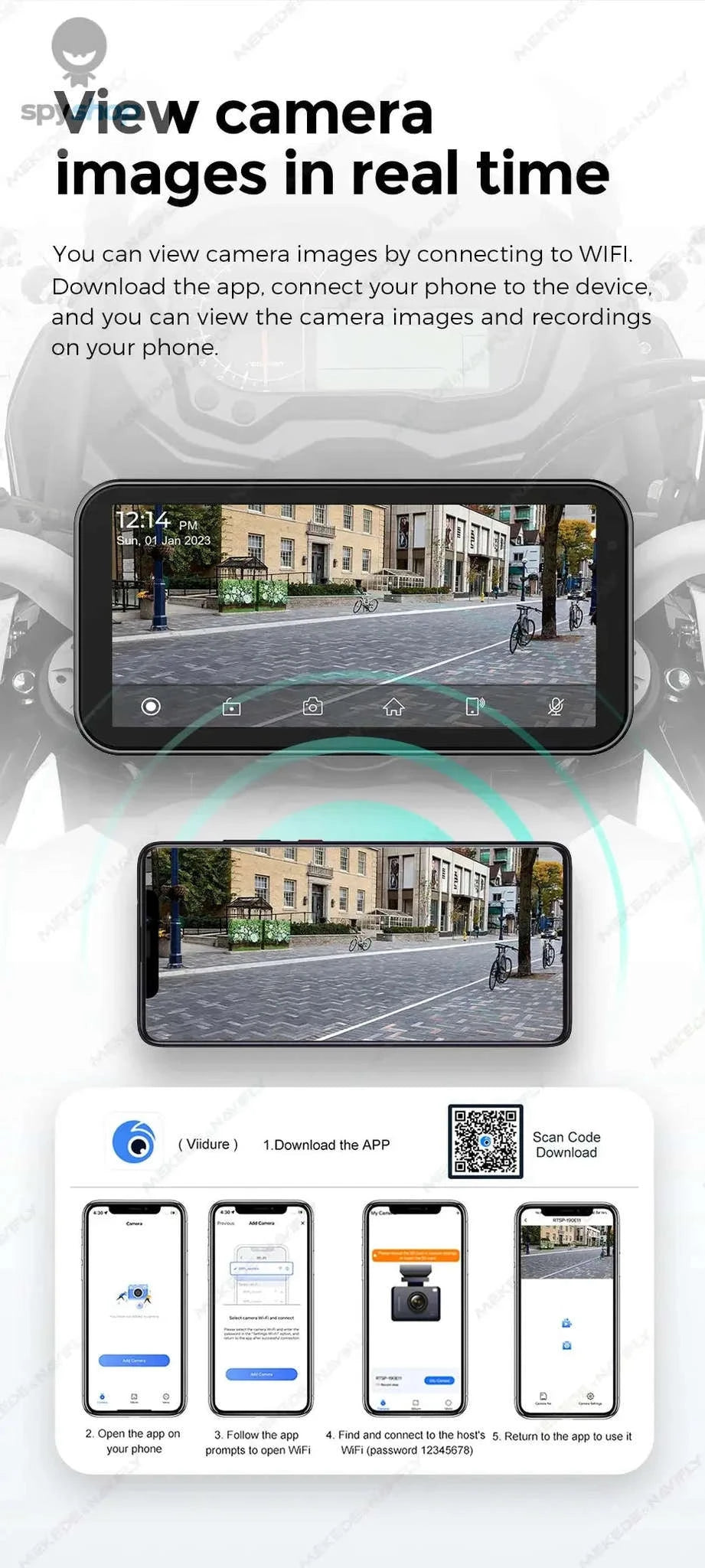 Waterproof Motorcycle GPS – 6.25" Display, Wireless CarPlay, DVR Navigation-No recorder