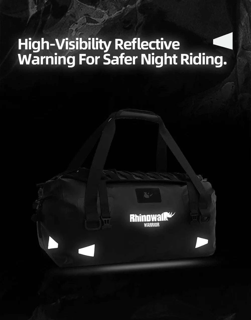 Waterproof Motorcycle Saddle Bag 20L 40L 65L Tail Seat Storage Pack-20L / China Mainland