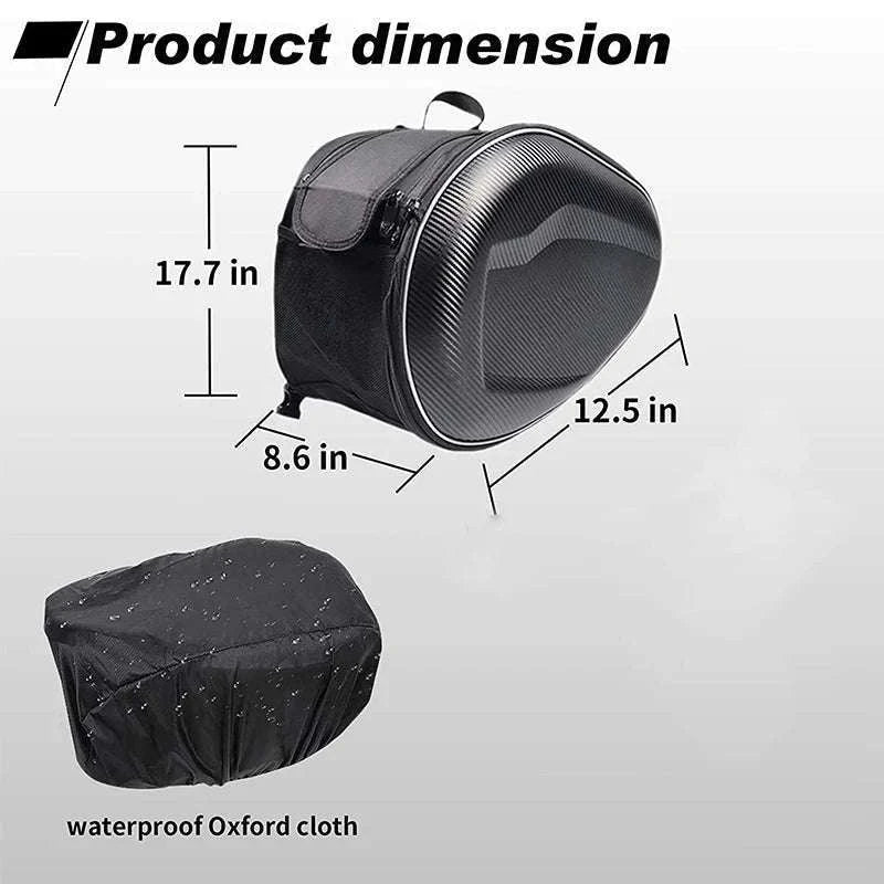 Waterproof Motorcycle Saddle Bags 2PCS Universal Side Pannier Set-Oxford and plastic / China Mainland