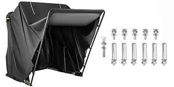 Waterproof Motorcycle Shelter Tent with Steel Frame 106" Storage Cover-United States