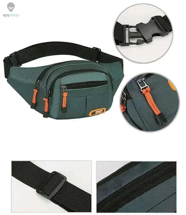 Waterproof Oxford Mobile Waist Bag for Everyday Carry-GRAY