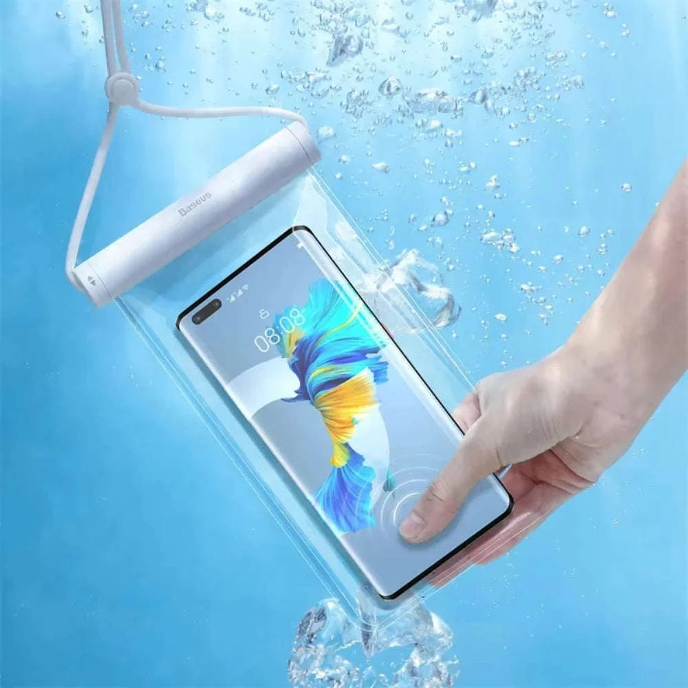 Waterproof Phone Bag for Phones Under 7.2 Inches-WHITE / Size Under 7.2 Inch