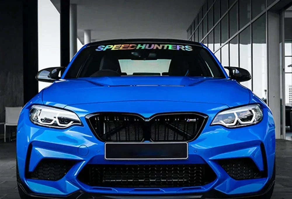 Waterproof Racing Car Vinyl Sticker 100x10cm-100x10 cm / Colorful Laser
