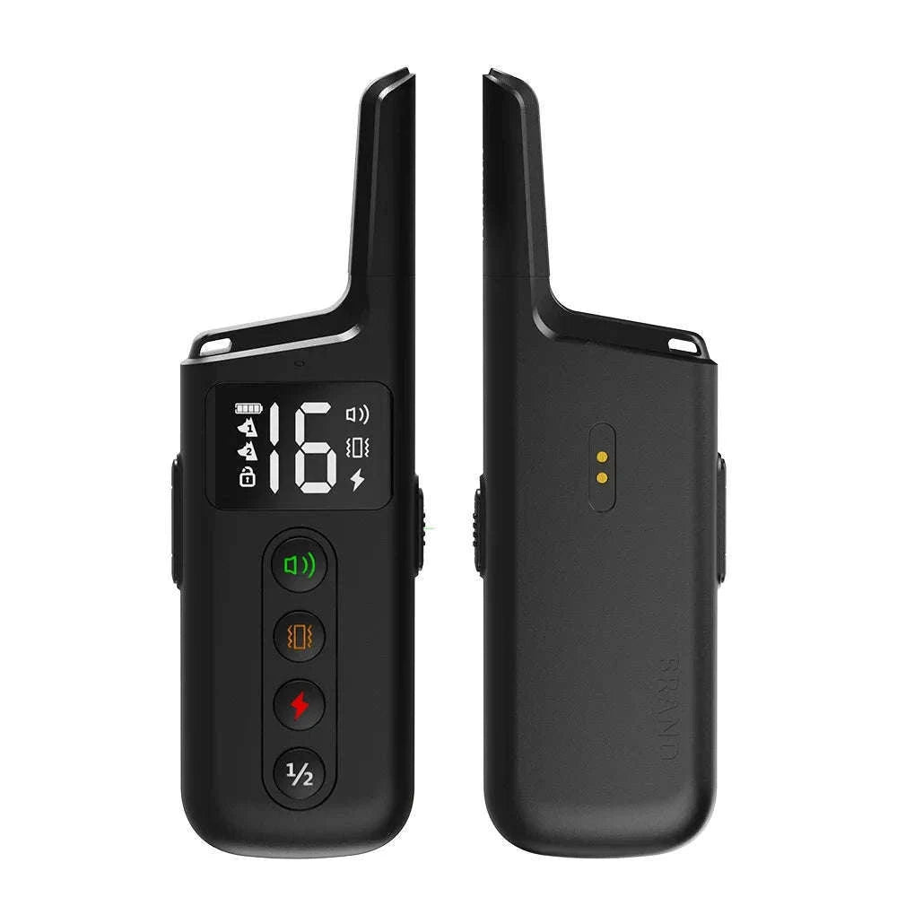 Waterproof Rechargeable Dog Training Collar with 500m Remote Control-black