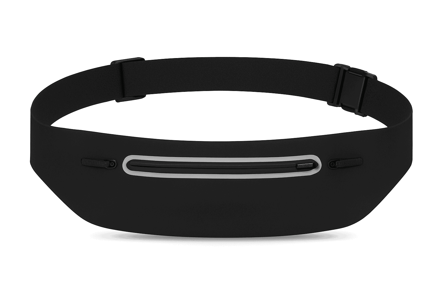 Waterproof Running Waist Pack with Adjustable Anti-Slip Belt-Black