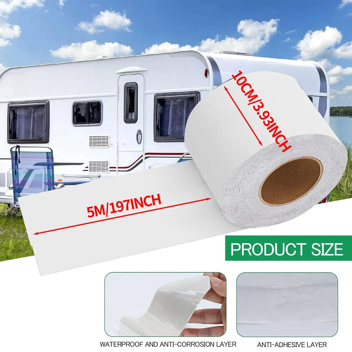 Waterproof RV Roof Repair Tape-5cmX5M