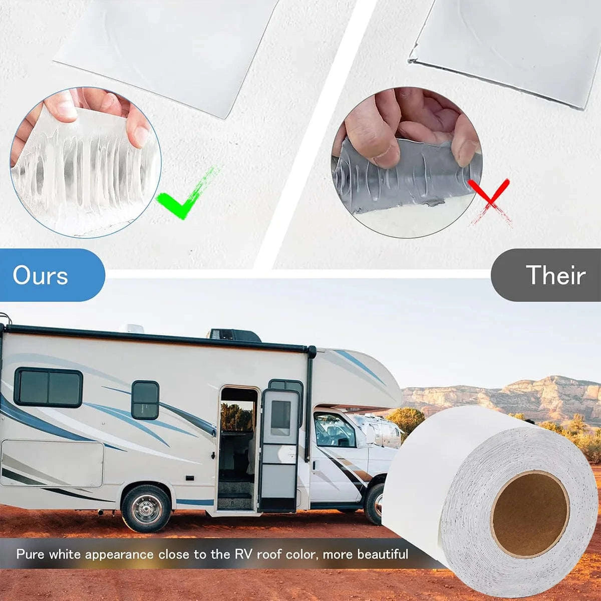 Waterproof RV Roof Repair Tape-5cmX5M