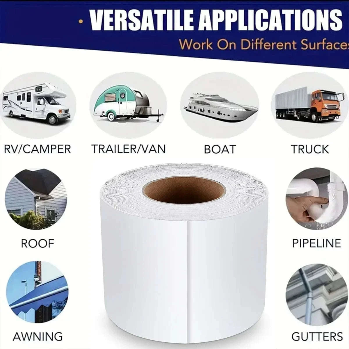 Waterproof RV Roof Repair Tape-5cmX5M