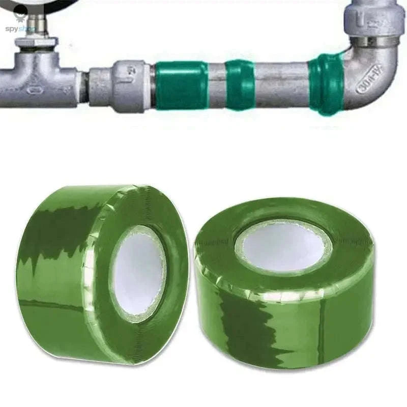 Waterproof Seal Tape – Super Strong Silicone Repair Tape for Fast Leak Fixes-Green / 1.5m / 25mm