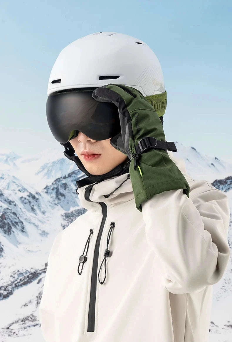Waterproof Ski Gloves with Touchscreen & Anti-Slip Grip-014-S347-PK / XL