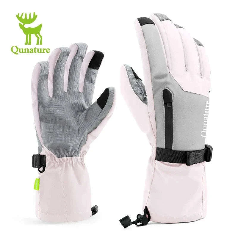 Waterproof Ski Gloves with Touchscreen & Anti-Slip Grip-014-S347-PK / XL